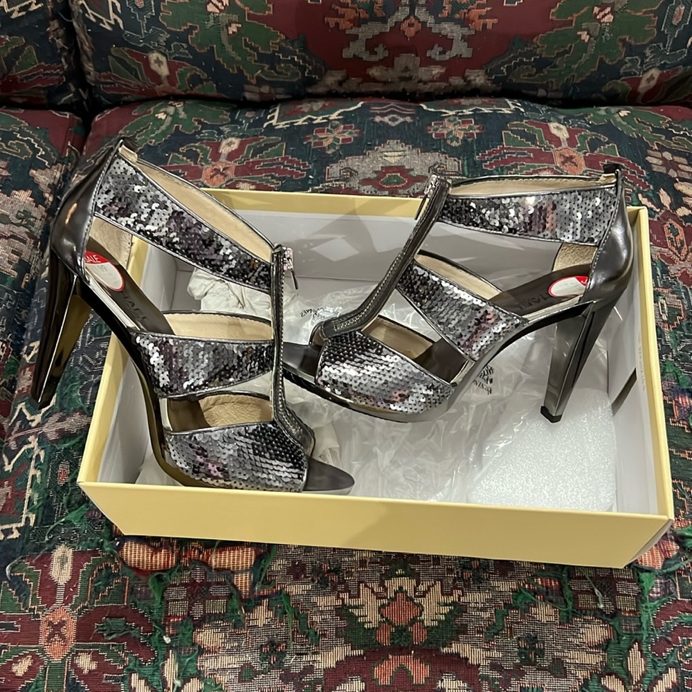 Michael Kors silver Sequins heels